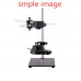 Stereo Microscope Boom Stand Dual Arm 56mm Ring Holder Height 30cm For Industrial Cameras