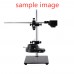 Stereo Microscope Boom Stand Dual Arm 56mm Ring Holder Height 30cm For Industrial Cameras