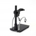 USB Microscope Camera Stand Aluminum Alloy Holder with LED Light For Microscope Repair Soldering