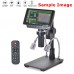 USB Microscope Camera Stand Aluminum Alloy Holder with LED Light For Microscope Repair Soldering