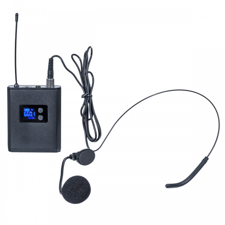 UHF Wireless Microphone System Headset Mini Microphone with Receiver
