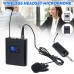 UHF Wireless Microphone System Lavalier Lapel Microphone with Receiver Bodypack Transmitter Black