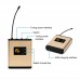 UHF Wireless Microphone System Headset Mini Microphone with Receiver Bodypack Transmitter Gold