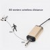 UHF Wireless Microphone System Lavalier Lapel Microphone with Receiver Bodypack Transmitter Gold