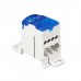 UKK-80A Distribution Box Din Rail Terminal Block 1 In Many Out Power Junction Box Wire Connector