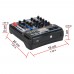 FREEBOSS AG-PS6 6 Channel Audio Mixer DC 5V Power USB Interface 2 Mono 2 Stereo 16 Digital Effects