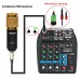 FREEBOSS A4 4 Channels Audio Mixer Bluetooth USB Sound Mixing Console 48V Phantom Power Supply