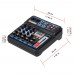 FREEBOSS AM-PSM 6 Channel Audio Mixer Bluetooth USB 2 Mono 2 Stereo 16 Effects 48V Phantom Power