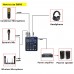 FREEBOSS SMR6 6 Channels Audio Mixer Bluetooth USB Record 2 Mono + 2 Stereo 3 Band EQ 16 DSP Effects