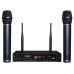 FREEBOSS FB-U10 UHF Wireless Microphone System Dual Way Digital Receiver + 2 Handheld Microphone