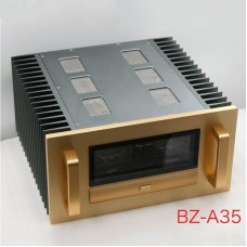 BZ-A35 Class A Power Amplifier Chassis Aluminum Enclosure DIY Amp Case with VU Meter Unassembled 