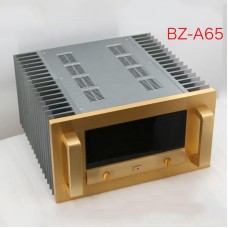 BZ-A65 Class A Power Amplifier Chassis Aluminum Enclosure DIY Amp Case with VU Meter Unassembled 