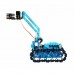 RC Track Tank w/ Acrylic Mechanical Arm Robotic Arm Unassembled For Scratch Programming Peacock Blue
