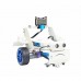 Line Tracking Robot Line Following Robot Kit Unassembled w/ APP For Scratch Programming Pearl White