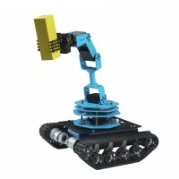 6 DOF Robot Arm RC Tracked Robot TS100 Smart Tank Car Support Bluetooth/Joystick For PS2 Unassembled