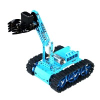Robot Arm Kit Tank Car Smart Robot Car Line Tracking Car Unassembled without Board for Micro:bit