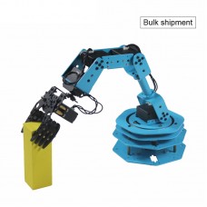 6 Axis Robot Arm Mechanical Arm Frame w/ HM-MS10 Steering Gear For Scratch Programming (Unassembled)