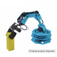 6 Axis Robot Arm Mechanical Arm Frame w/ HM-MS10 Steering Gear For Scratch Programming (Assembled)