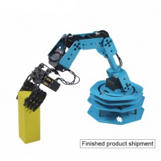 6 Axis Robot Arm Mechanical Arm Frame w/ HM-MS10 Steering Gear For Scratch Programming (Assembled)