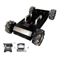 MC200 Robot Car Chassis 4WD RC Car Assembled Mecanum Wheel with Encoding Disk + Control Kit
