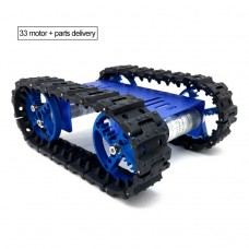 Mini T10 Tracked Robot Chassis Robot Tank Chassis Unassembled with DC Gear Motor