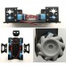 AGV Robot Car Chassis Unassembled w/ ROS Mecanum Wheel Plastic Gear Motor without Controller