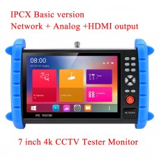 4K 7" IPC Tester IP Camera Tester CCTV Tester Monitor H.265 IP+Analog+HDMI Output IPC-X Basic Version
