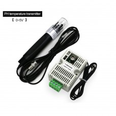 Potential Sensor Temp Sensor PH Meter Module with Electrode Water Quality Monitoring 0-5V Output 