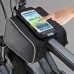 Mount Bike Top Tube Bag Top Tube Frame Bag Touch Screen Bike Phone Bag For Cycling (L)