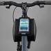 Mount Bike Top Tube Bag Top Tube Frame Bag Touch Screen Bike Phone Bag For Cycling (L)