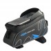 Top Tube Frame Bag Mountain Bike Top Tube Bag 6" Touch Screen Phone Bag with Rain Cover