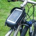 Wheel Up Bike Phone Bag Waterproof Bicycle Frame Front Tube Bag Handlebar 6" Touch Screen Black Gray