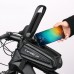 Wheel Up EVA Bike Phone Bag Waterproof Bicycle Frame Handlebar Front Tube Bag White Reflective
