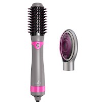 Hair Straightener Comb Replaceable Hot Air Brush Hair Dryer Curling Comb Wet Dry Dual Use with Massage Comb