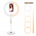 10.2" Dimmable LED Ring Light Ring Fill Light with Phone Clip Stand For Live Broadcast BX-62