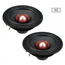 2PCS 4 Inch Full Range Speaker 8 Ohm Speaker Round Speaker Unit Loudspeakers