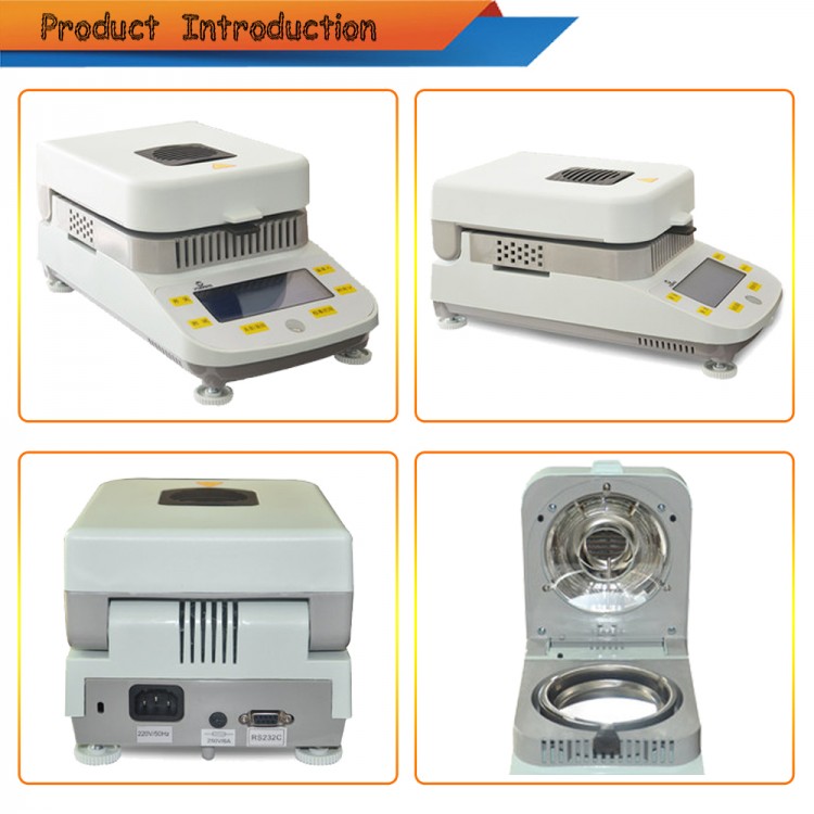 DSH5010 Electronic Moisture Analyzer Touch Screen Moisture Monitor