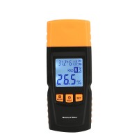 BENETECH GM610 Wood Moisture Meter Pins Humidity Tester Timber Damp Detector Digital LCD Display