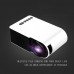 Home Projector Portable Mini Projector Home Theater Support 1080P HD YG210 White