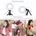 4.7" Dimmable LED Ring Light Vlogging Photography Video Light 3 Mode w/ Pocket Tripod Mount PKT3058B