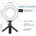 6.2" Dimmable LED Ring Light with Tripod Stand Vlogging Video Ring Light Photography Kit PKT3059B