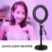 6.2" RGBW Dimmable LED Ring Light Video Ring Light with Stand Mount Remote Control PKT3074B