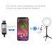 6.2" RGBW Dimmable LED Ring Light with Tripod Stand Remote Control Vlogging USB Ring Light PKT3075B