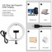 10.2" Dimmable LED Ring Light Selfie Video Ring Light with 1.1m Tripod Stand Phone Clip PKT3069B