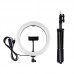 10.2" Dimmable LED Ring Light Selfie Video Ring Light with 1.1m Tripod Stand Phone Clip PKT3069B