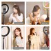 10.2" Desktop Ring Light Dimmable LED Ring Light with Tripod Stand Phone Clip Selfie Light PKT3072B 