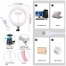 7.9" Dimmable LED Ring Light Ring Fill Light Vlogging Selfie Video Ring Light w/ Phone Clip PU459F