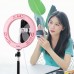 7.9" Dimmable LED Ring Light Ring Fill Light Vlogging Selfie Video Ring Light w/ Phone Clip PU459F