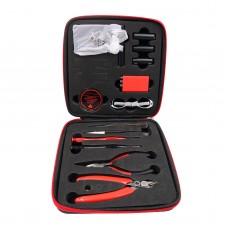 Vape Coil Tool Kit E-Cigarette Tool Kit Bag Home Repair Jig OHM Meter with Storage Bag 