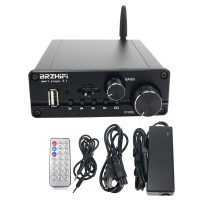 2.1 Channel Amplifier Bluetooth 5.0 HiFi Power Amp For U Disk TF Card USB Decode (19V Power Supply)